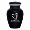 Love of Christ Keepsake Urn - Jet Black