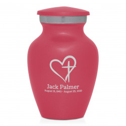 Love of Christ Keepsake Urn - Rose Pink