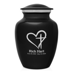 Love of Christ Sharing Urn - Jet Black