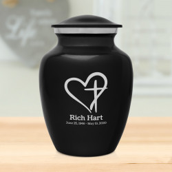 Love of Christ Sharing Urn - Jet Black
