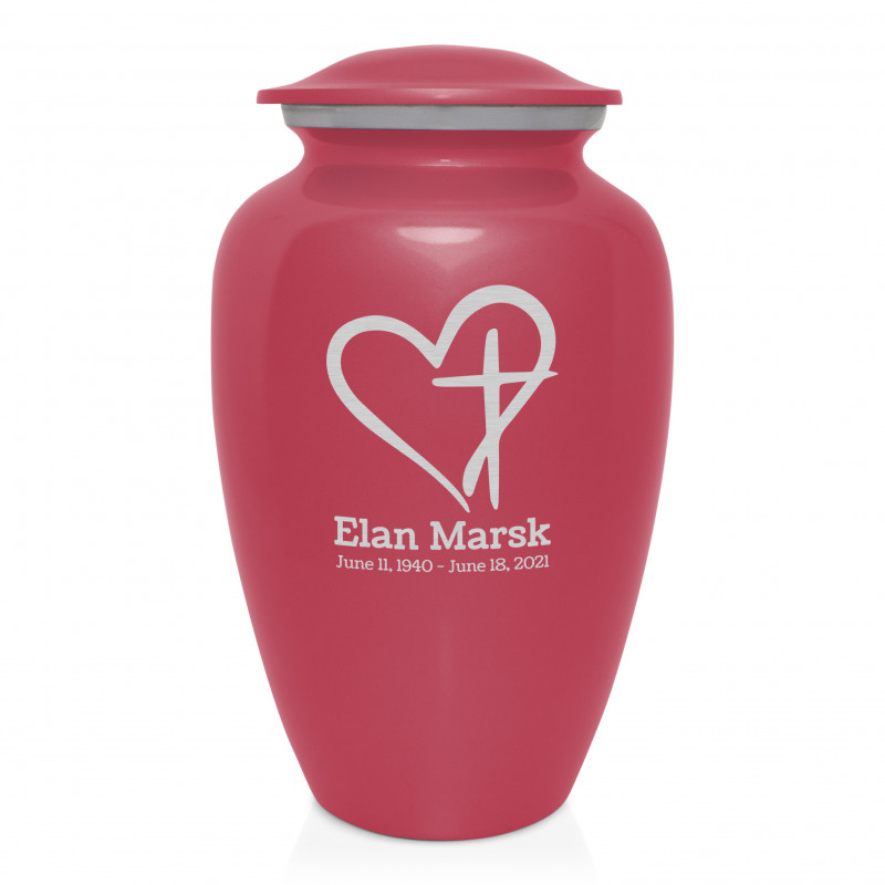 Love of Christ Cremation Urn - Rose Pink