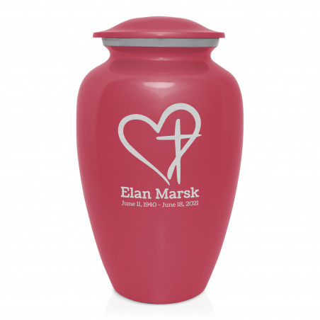 Love of Christ Cremation Urn - Rose Pink