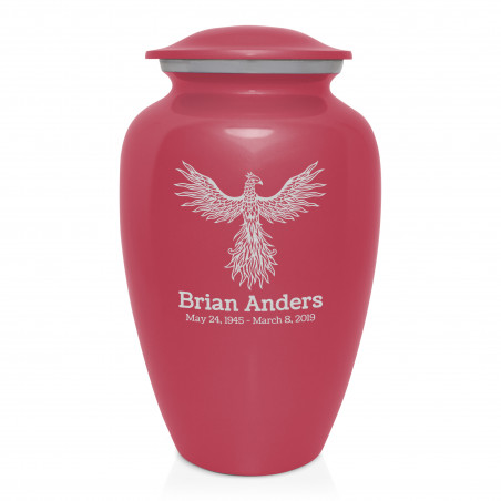 Phoenix Cremation Urn - Rose Pink