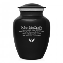 Jet Black Sharing Cremation Urn