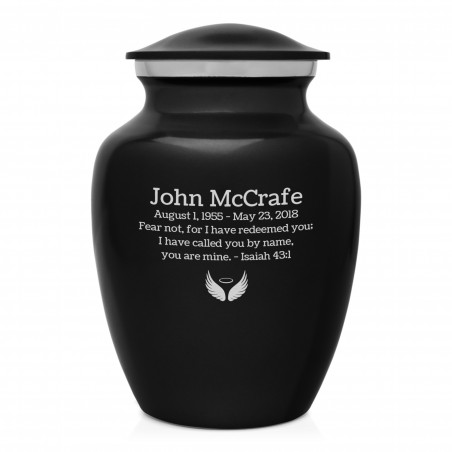 Jet Black Sharing Cremation Urn