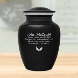 Jet Black Sharing Cremation Urn