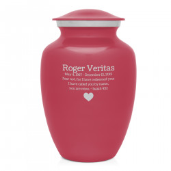 Rose Pink Large Cremation Urn