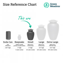 Small Brittany Spaniel Pet Cremation Urn - Gunmetal Gray