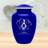 Large Brittany Spaniel Pet Cremation Urn - Midnight Blue