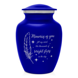Memories Of You - Bright Stars Sharing Urn - Midnight Blue