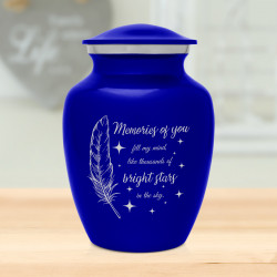 Memories Of You - Bright Stars Sharing Urn - Midnight Blue