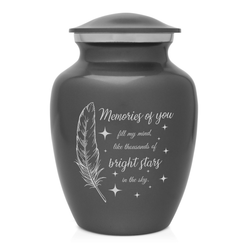 Memories Of You - Bright Stars Sharing Urn - Gunmetal Gray