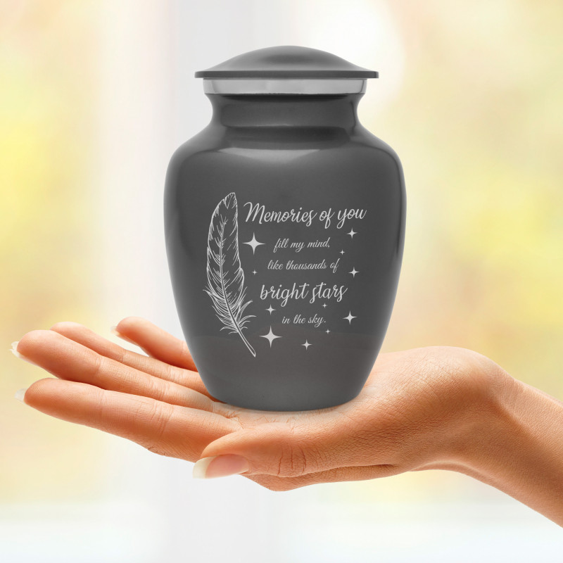 Memories Of You - Bright Stars Sharing Urn - Gunmetal Gray