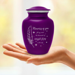 Memories Of You - Bright Stars Sharing Urn - Purple Luster