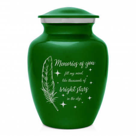 Memories Of You - Bright Stars Sharing Urn - Shamrock Green