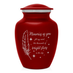 Memories Of You - Bright Stars Sharing Urn - Ruby Red