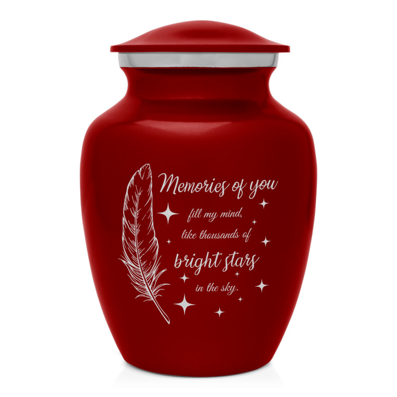 Memories Of You - Bright Stars Sharing Urn - Ruby Red