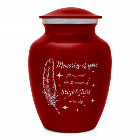 Memories Of You - Bright Stars Sharing Urn - Ruby Red