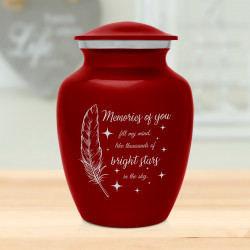 Memories Of You - Bright Stars Sharing Urn - Ruby Red