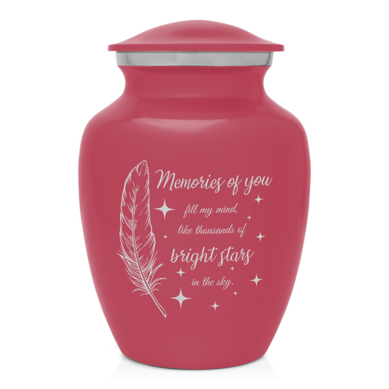 Memories Of You - Bright Stars Sharing Urn - Rose Pink