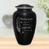 Memories Of You - Bright Stars Cremation Urn - Jet Black