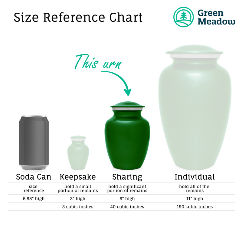 Irish Blessing Sharing Urn - Shamrock Green