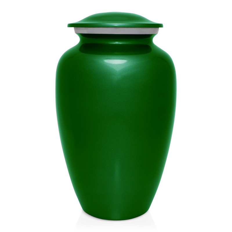 Irish Blessing Cremation Urn - Shamrock Green