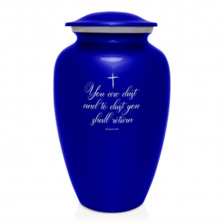 Dust to Dust Cremation Urn - Midnight Blue