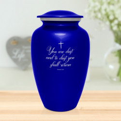 Dust to Dust Cremation Urn - Midnight Blue
