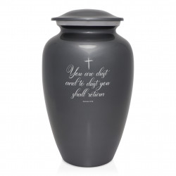 Dust to Dust Cremation Urn - Gunmetal Gray