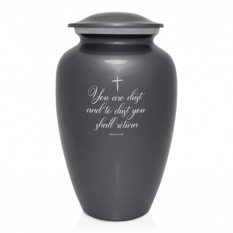 Dust to Dust Cremation Urn - Gunmetal Gray