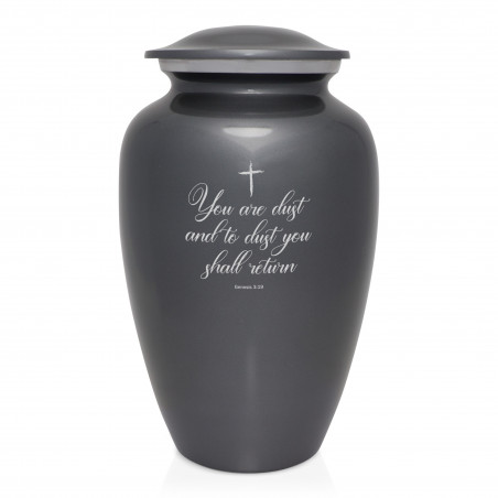Dust to Dust Cremation Urn - Gunmetal Gray