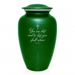 Dust to Dust Cremation Urn - Shamrock Green