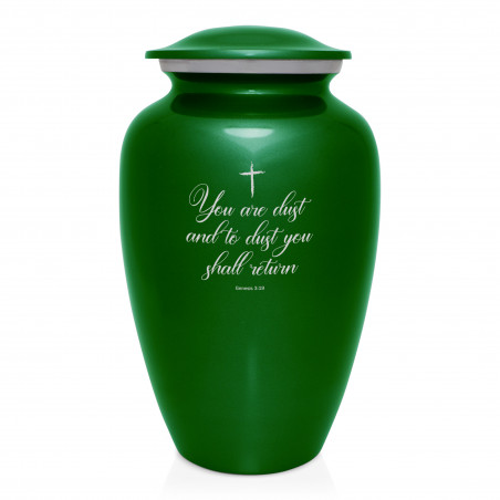 Dust to Dust Cremation Urn - Shamrock Green