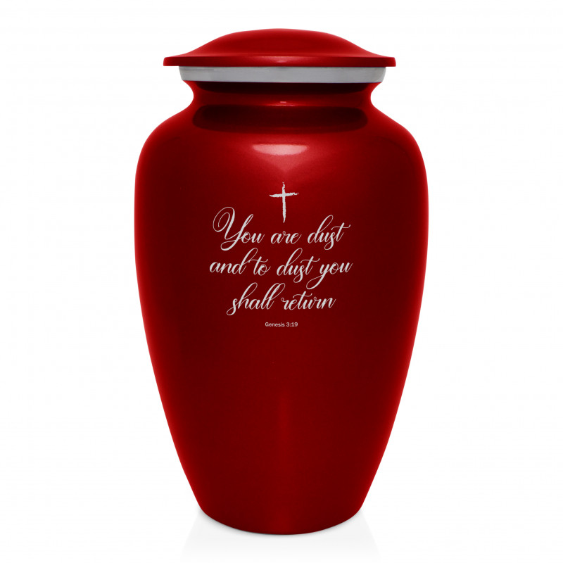 Dust to Dust Cremation Urn - Ruby Red