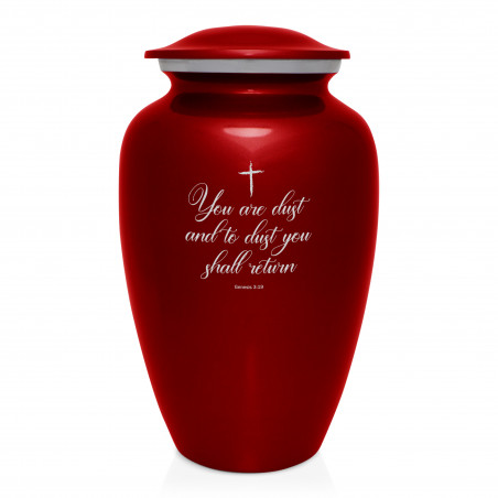 Dust to Dust Cremation Urn - Ruby Red