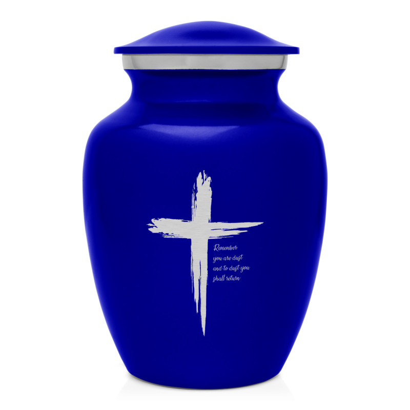 Dust to Dust Cross Sharing Urn - Midnight Blue