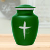 Dust to Dust Cross Sharing Urn - Shamrock Green