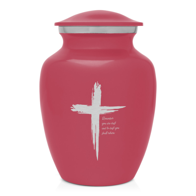 Dust to Dust Cross Sharing Urn - Rose Pink