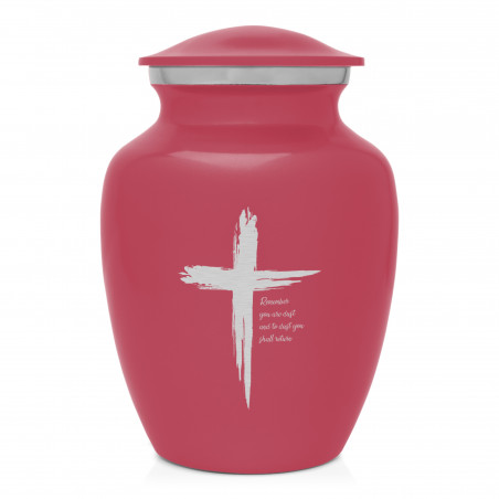 Dust to Dust Cross Sharing Urn - Rose Pink