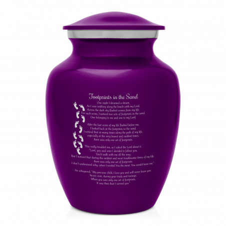 I Carried You Sharing Urn - Purple Luster