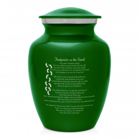 I Carried You Sharing Urn - Shamrock Green
