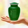I Carried You Sharing Urn - Shamrock Green