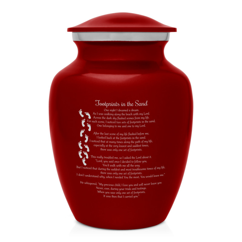 I Carried You Sharing Urn - Ruby Red