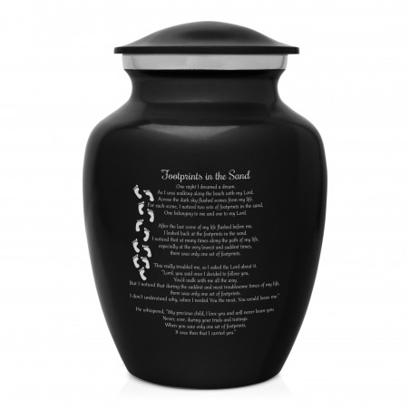 I Carried You Sharing Urn - Jet Black