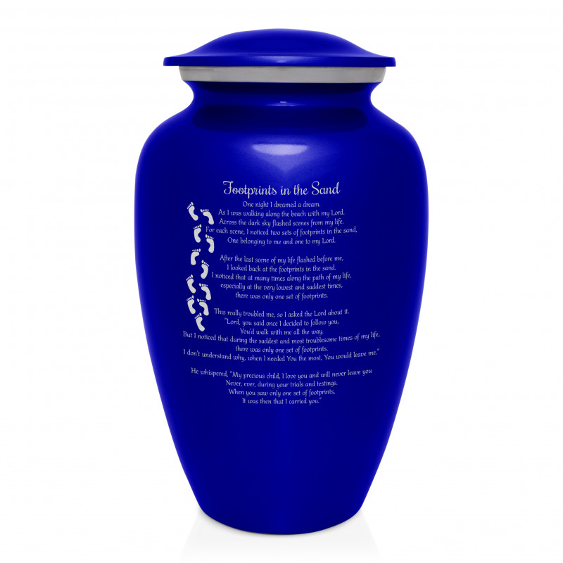 I Carried You Cremation Urn - Midnight Blue
