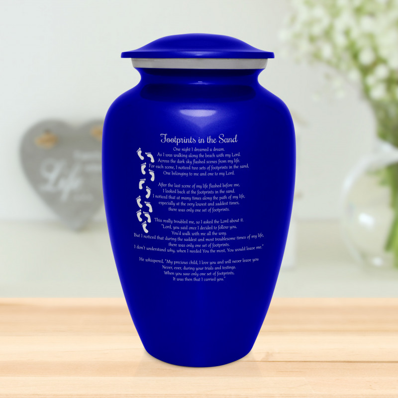 I Carried You Cremation Urn - Midnight Blue