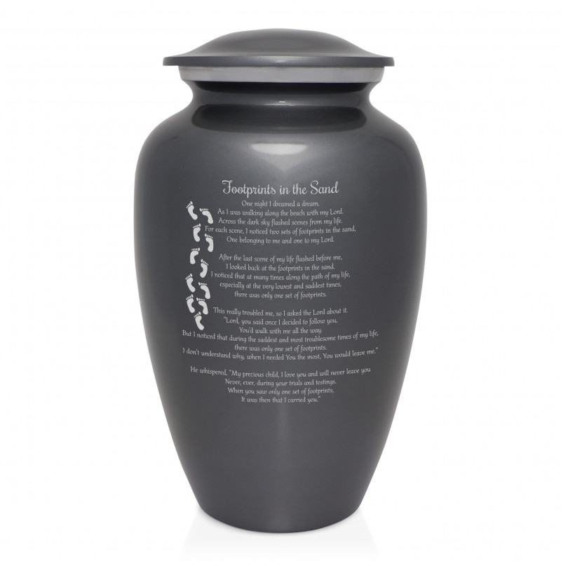 I Carried You Cremation Urn - Gunmetal Gray