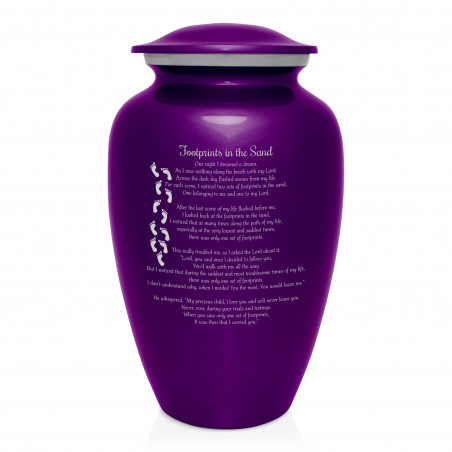 I Carried You Cremation Urn - Purple Luster