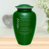 I Carried You Cremation Urn - Shamrock Green